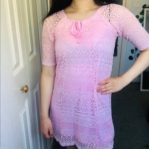A pink dress